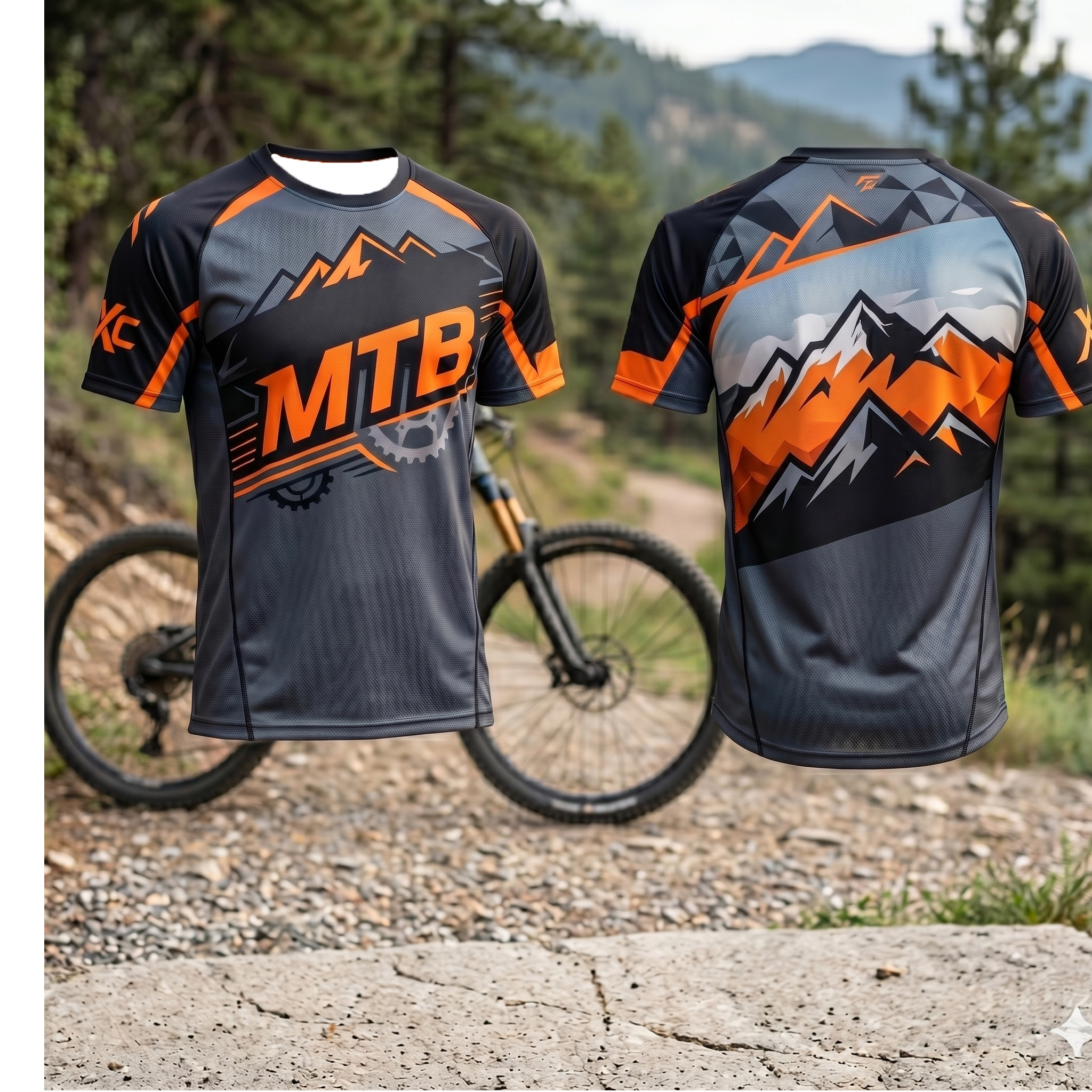 Mountain Biking Uniform - Camiseta de Ciclismo para Hombre, Transpirable,
