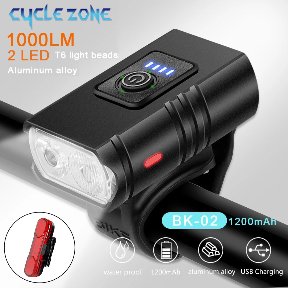 Mountain Biking Zone 2 - 2 Luces Delanteras LED para Bicicleta,