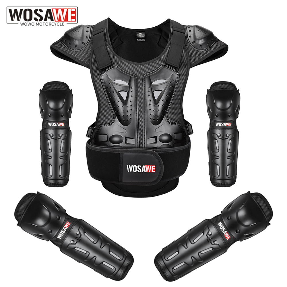 Mountain Biking Elbow Pads - Chaleco de Motociclismo WOSAWE, Chaleco de
