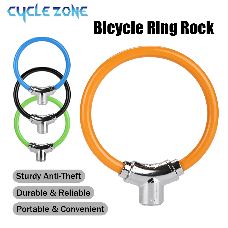 Mountain Biking Zone 2 - Candado de Anillo Portátil para Bicicleta,