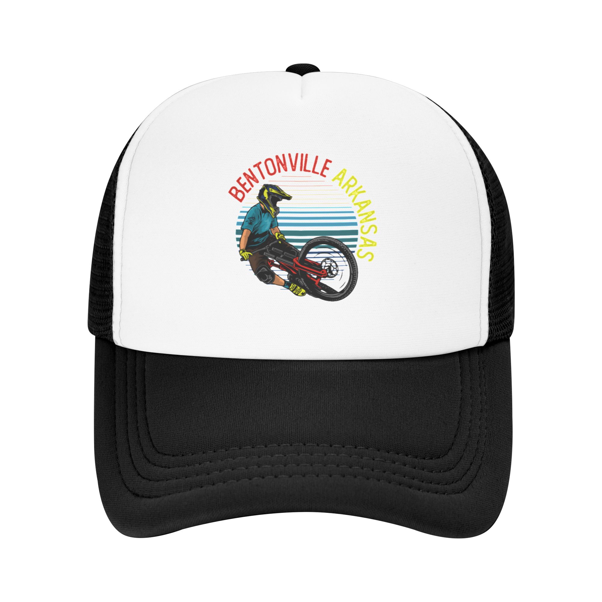 Mountain Biking Arkansas - Gorra de béisbol de malla estilo