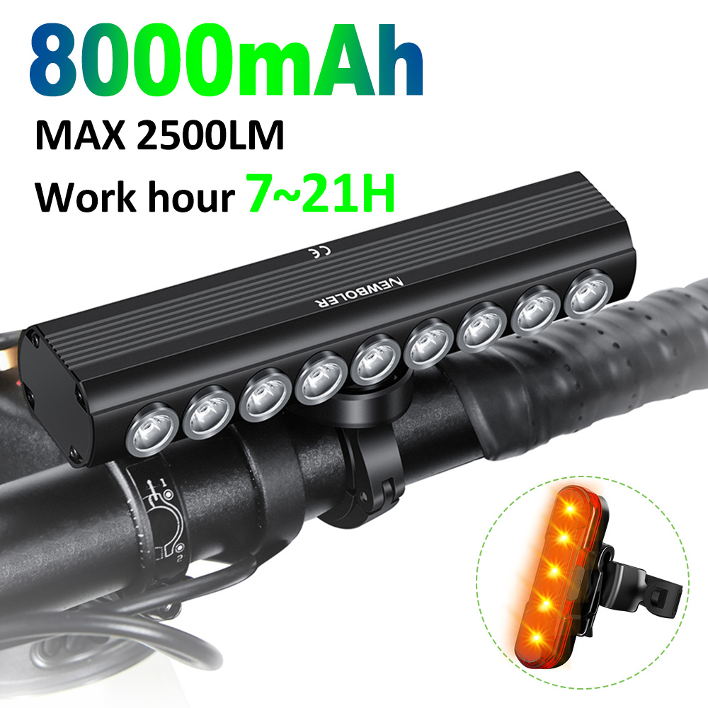 NEWBOLER 8000mAh luz delantera - Mountain Biking Backpack reseña y precio