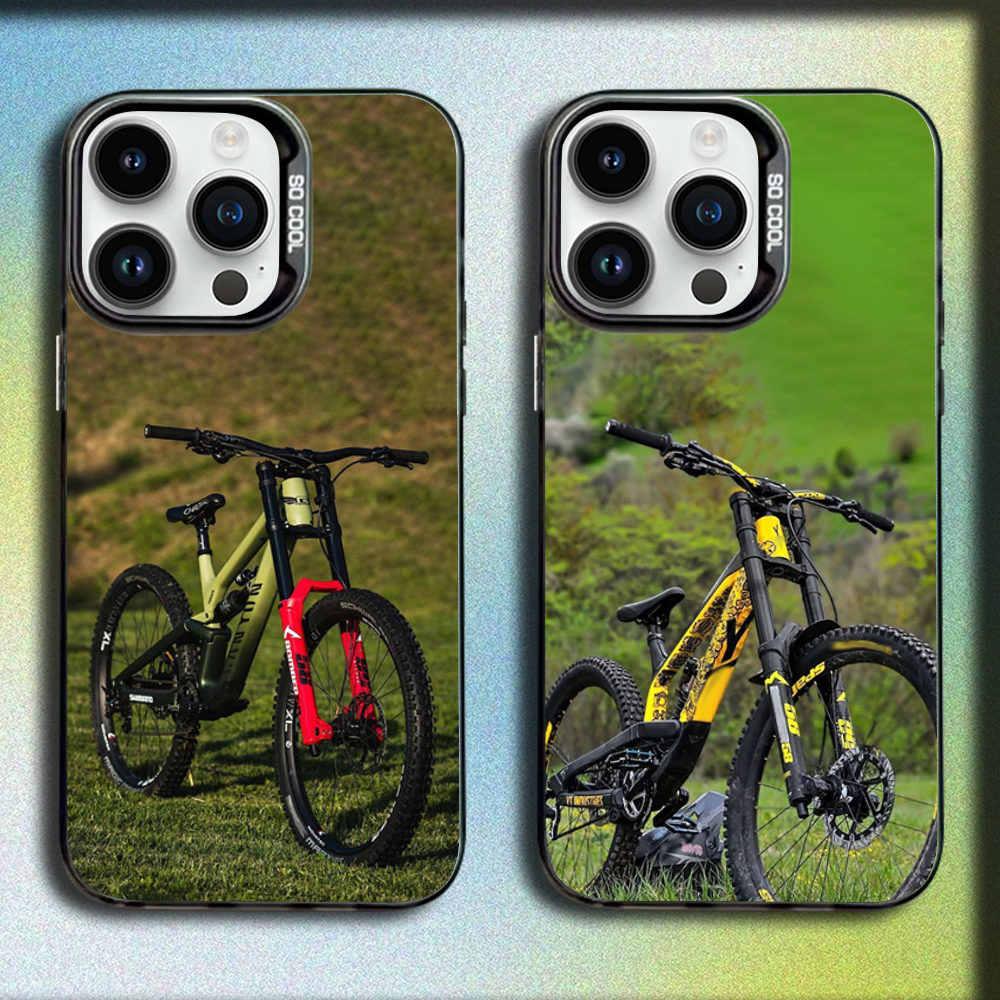 Funda de teléfono para bicicle - Mountain Biking Cartoon reseña y precio