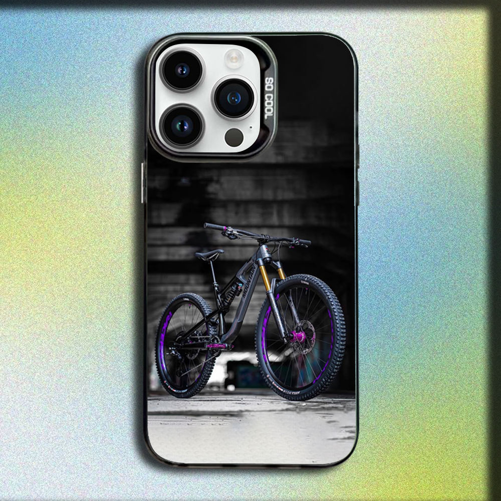 Funda de teléfono para bicicle - Mountain Biking Cartoon reseña y precio