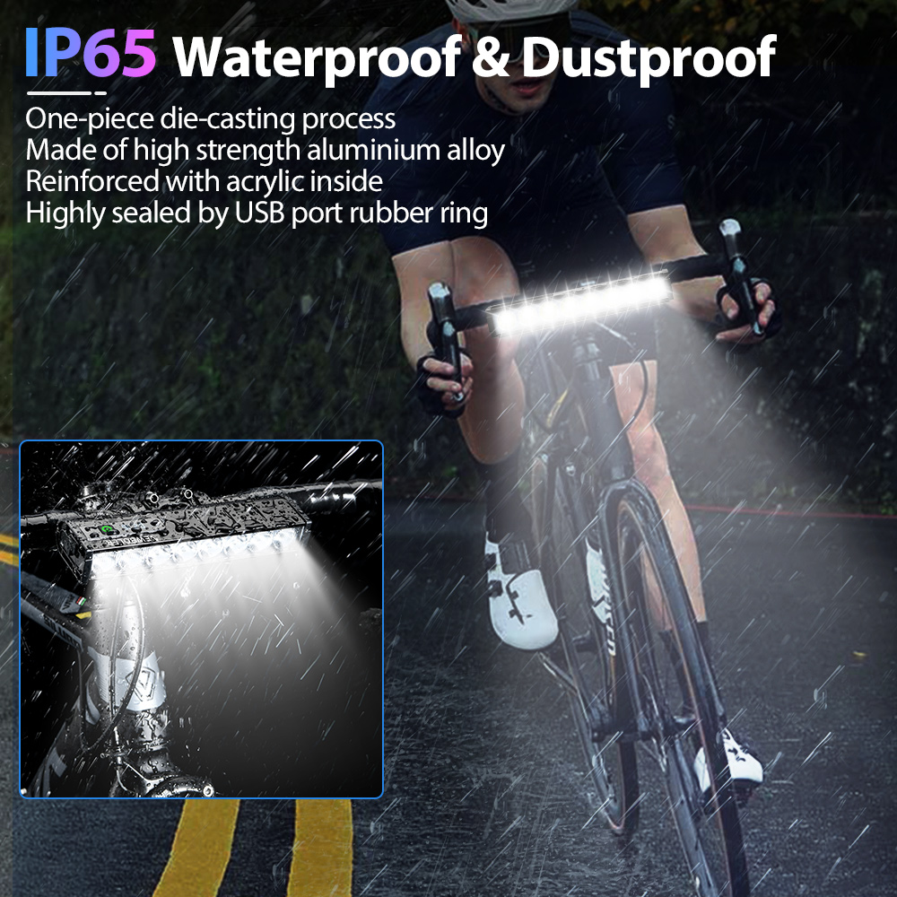 NEWBOLER-luz frontal para bici - Mountain Biking Backpack reseña y precio