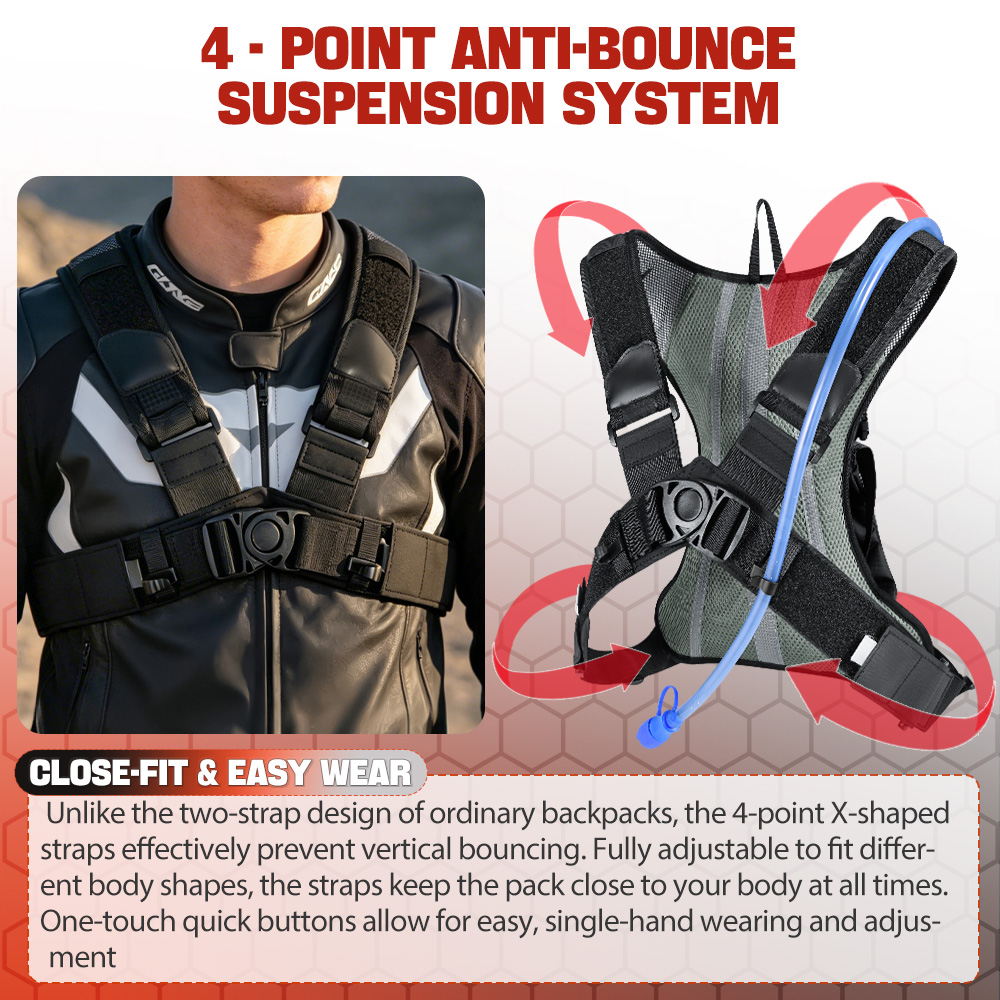 NEWBOLER Mochila de Hidratació - Mountain Biking Backpack reseña y precio