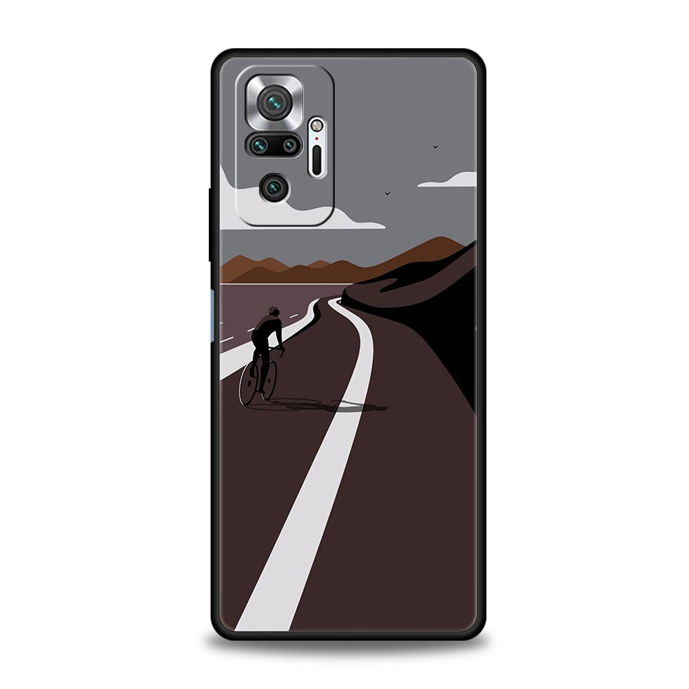 Funda de teléfono artística pa - Mountain Biking Cartoon reseña y precio