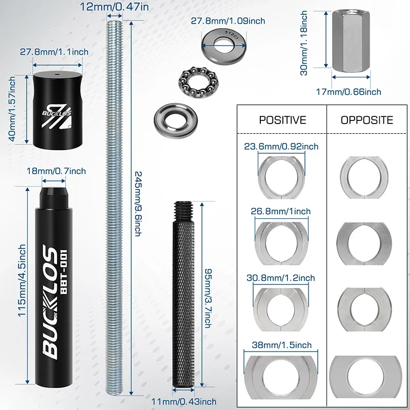 BUCKLOS-soporte inferior de bi - Bottom Bracket Press reseña y precio