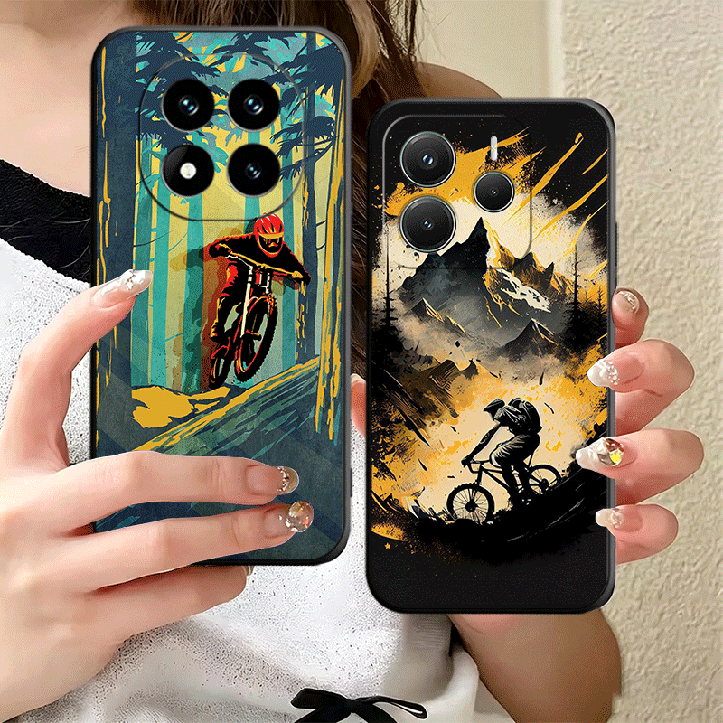 Funda de Silicona Suave para T - Mountain Biking Cartoon reseña y precio