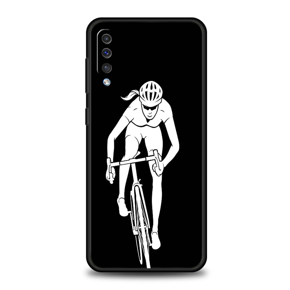 Funda artística de ciclismo pa - Mountain Biking Cartoon reseña y precio