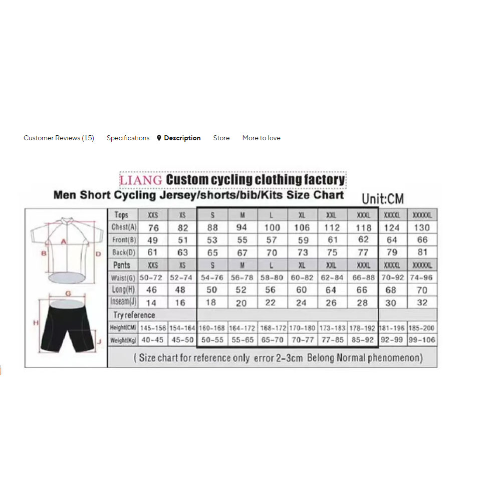 Conjunto de Jersey de Ciclismo - Mountain Biking Uniform reseña y precio