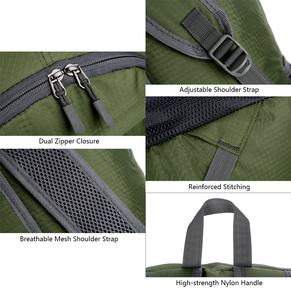 Mochila Plegable ligera para h - Mountain Biking Backpack reseña y precio