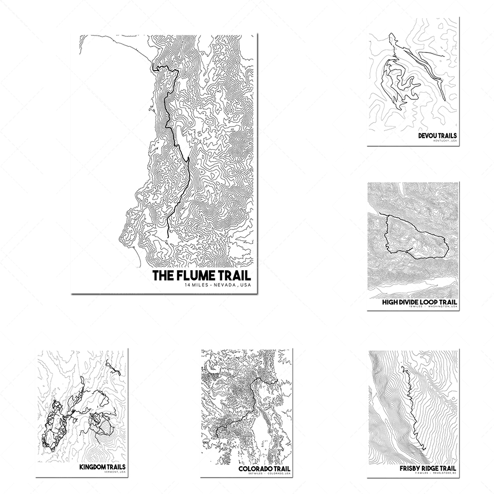 Mapa topográfico Pinnacle Moun - Mountain Biking Arkansas reseña y precio